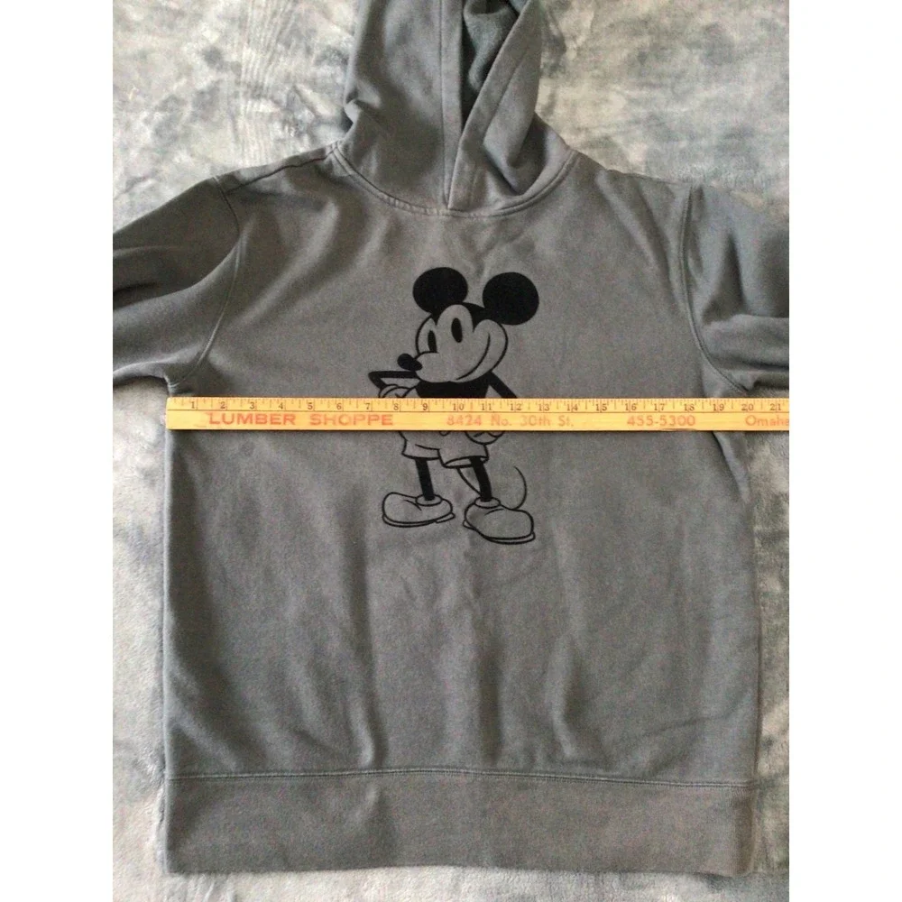 Gap‎ Kids Disney Gray Size XXL Mickey Mouse Sweatshirt Hoodie Retro Pullover 2
